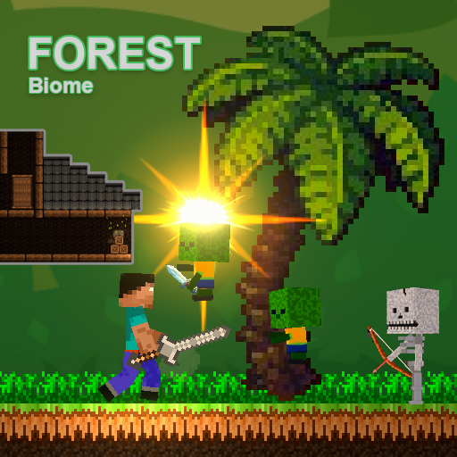 Noob vs Zombies - Forest biome